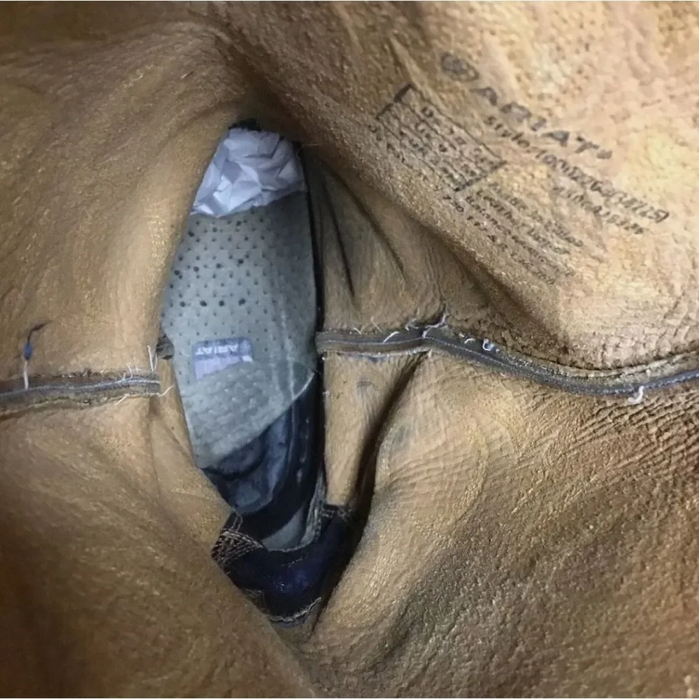 Mis-sized MENS ARIAT  SIZE R 9.5 EE Left 10.5D